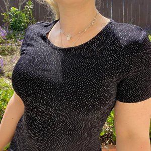 HAMPTON NILES vintage black sparkly